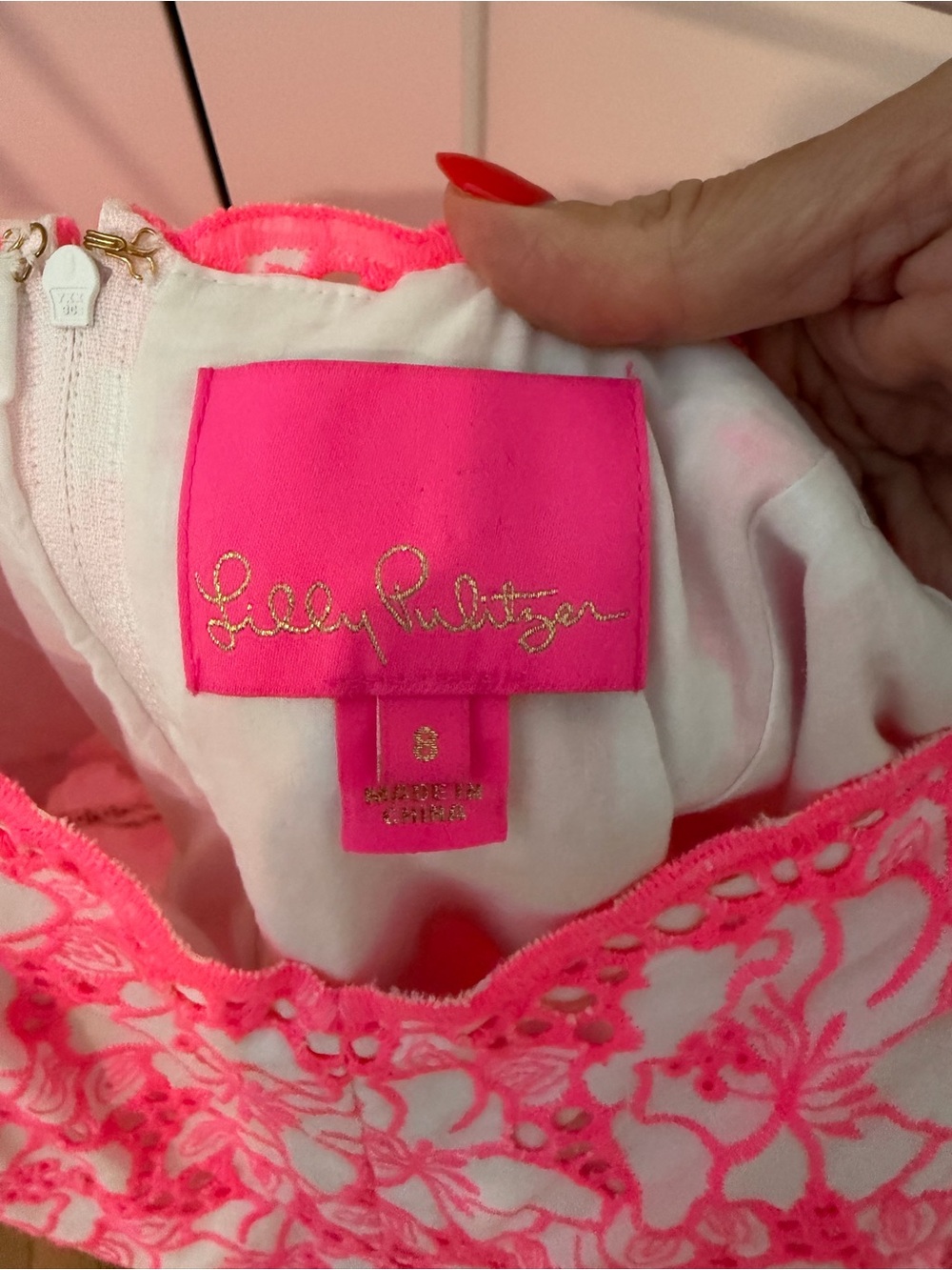 Lilly Pulitzer Kyla Maxi Dress in Lilly’s Coral Garden Gate Eyelet - Picture 3 of 5